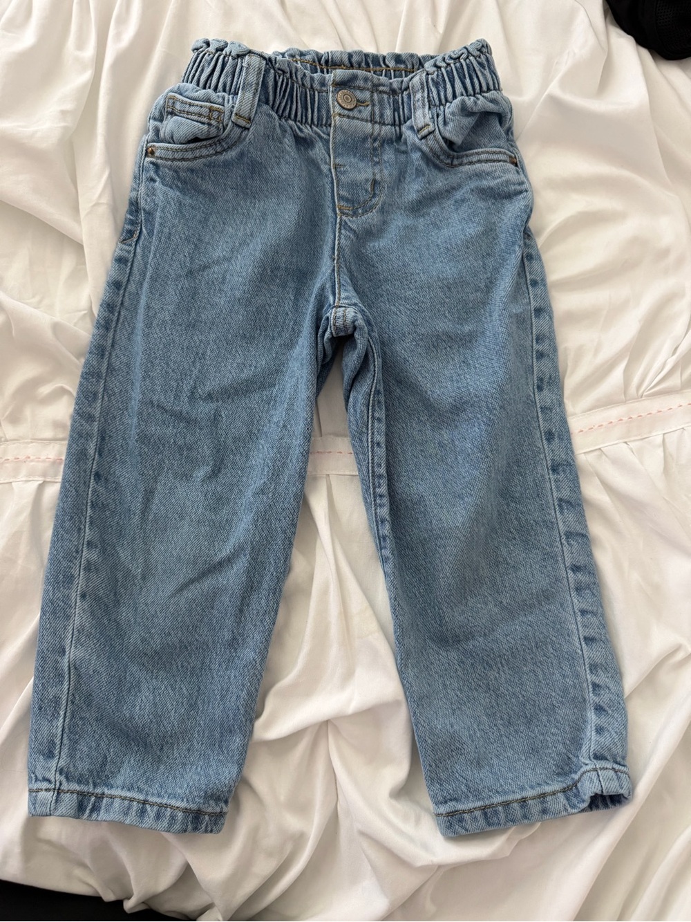 Cat & Jack Light Blue Elastic Waist Kids Jeans